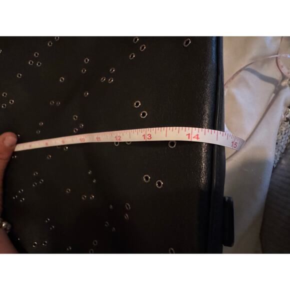 Betsey johnson rainbow sequin pink leather kitsch pocketbook satchel bag purse - Picture 13 of 16